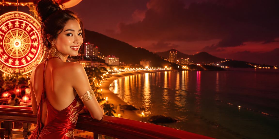 Không gian casino chuyên nghiệp tại đảo Côn Đảo lung linh về đêm